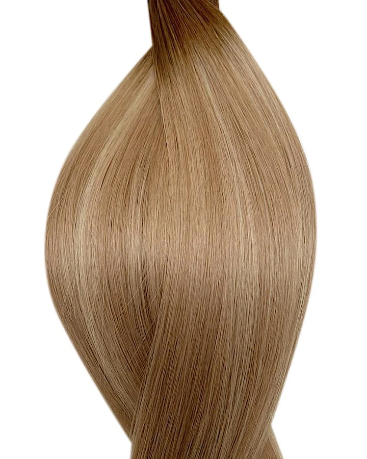 #T4P14/22 Blonde Coffee Roast Tape In Hair Extensions