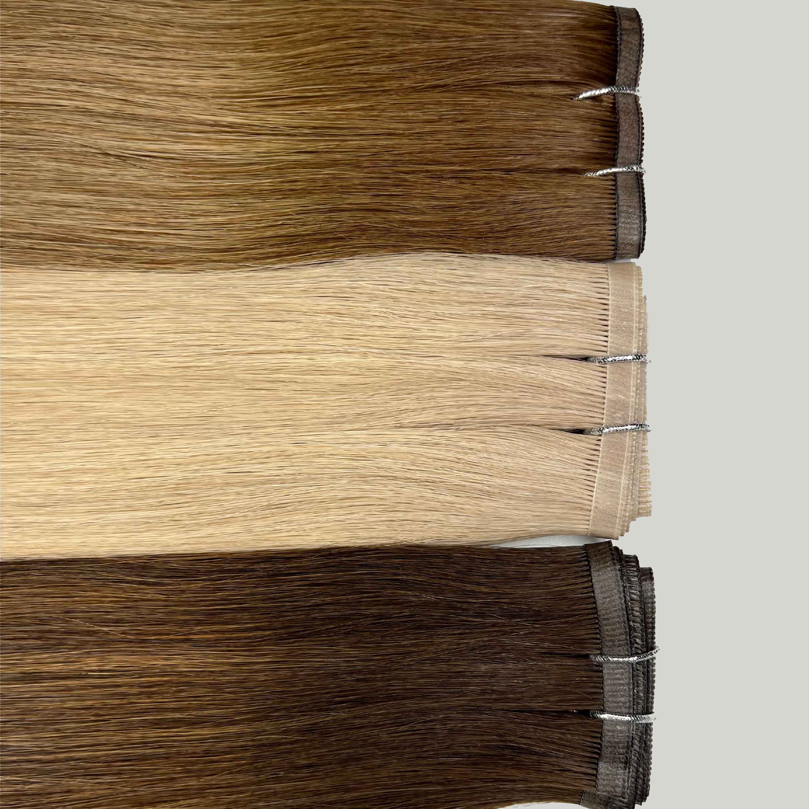 #T7P7/16 Espresso Frappe Tape Weft Hair Extensions - Image 4