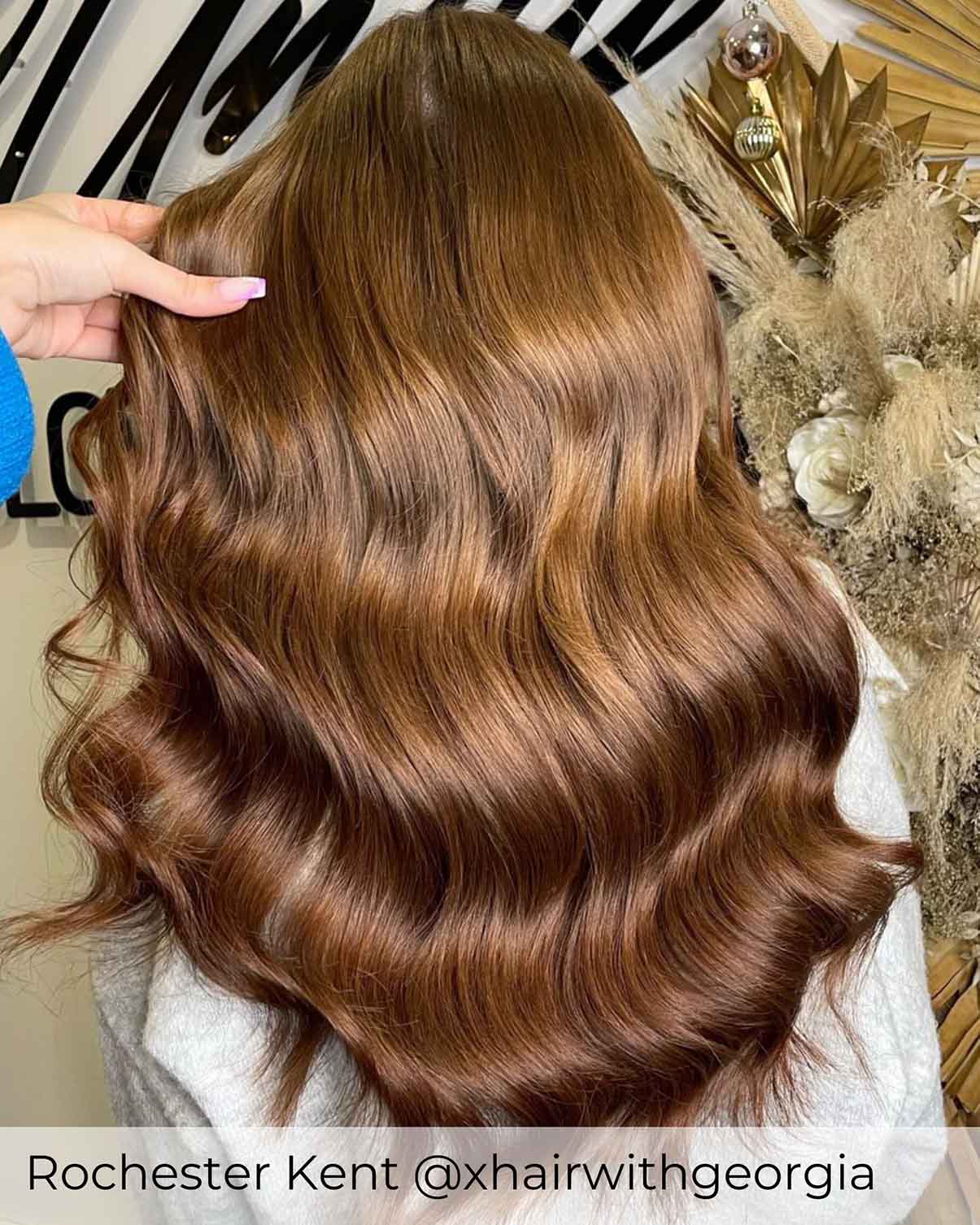 #4B Salted Caramel Micro Ring Hair Extensions - Image 2