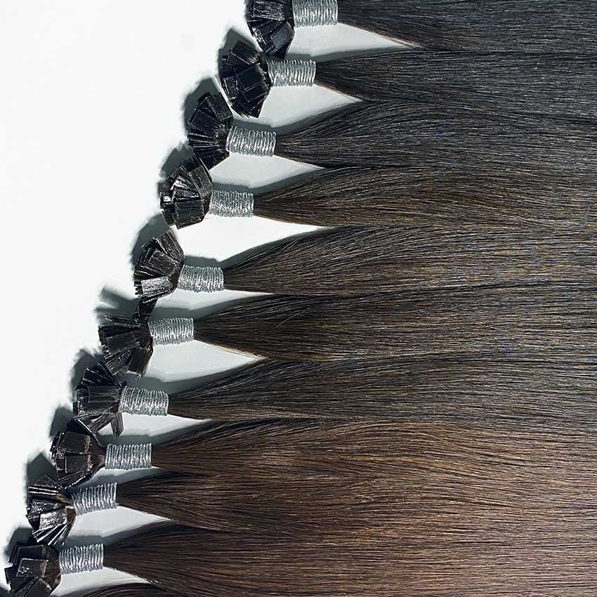 #1 Jet Black Pre-bonded Hair Extensions - Image 4