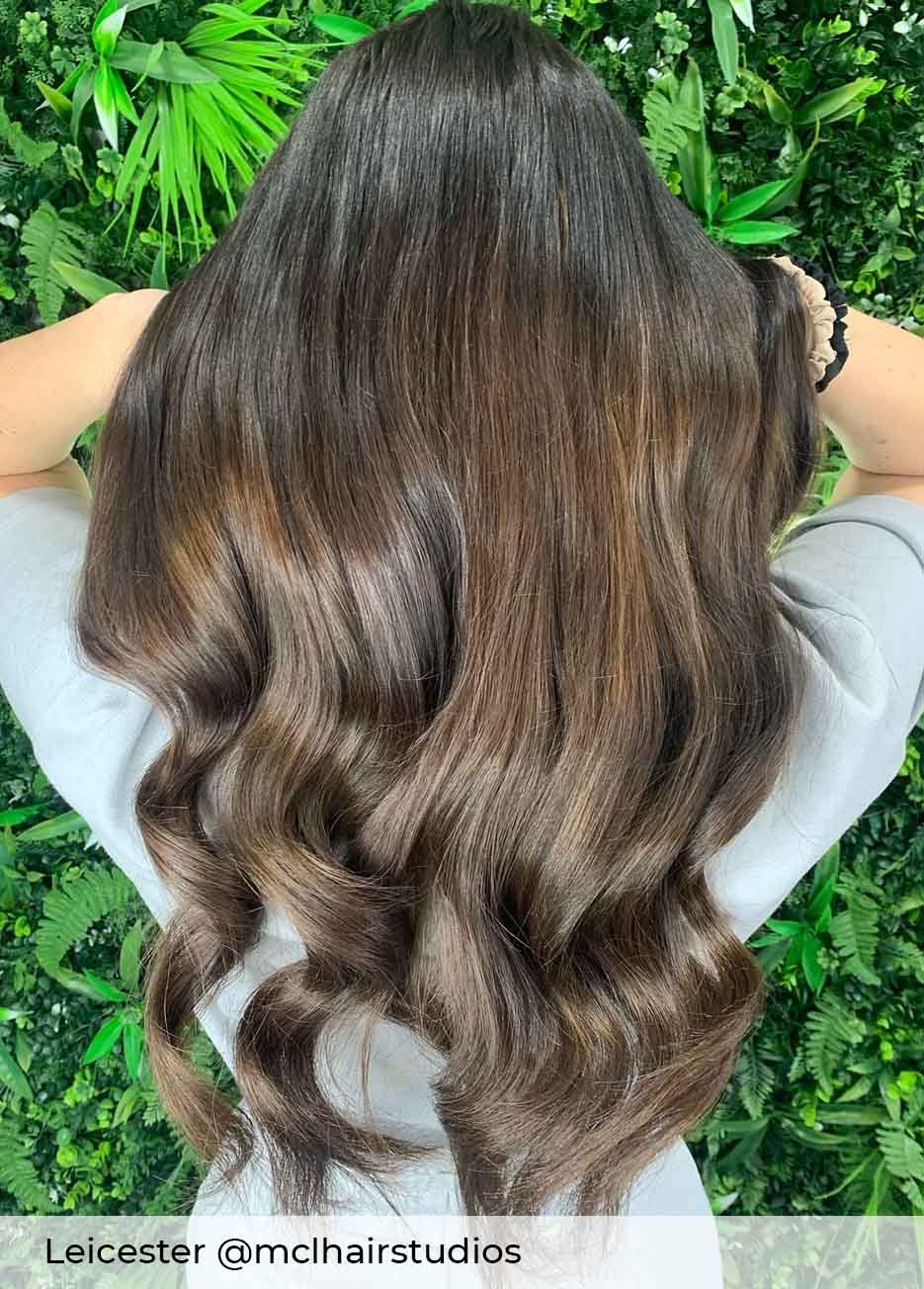 #7 Frosted Chocolate Pre-bonded Hair Extensions - Image 2