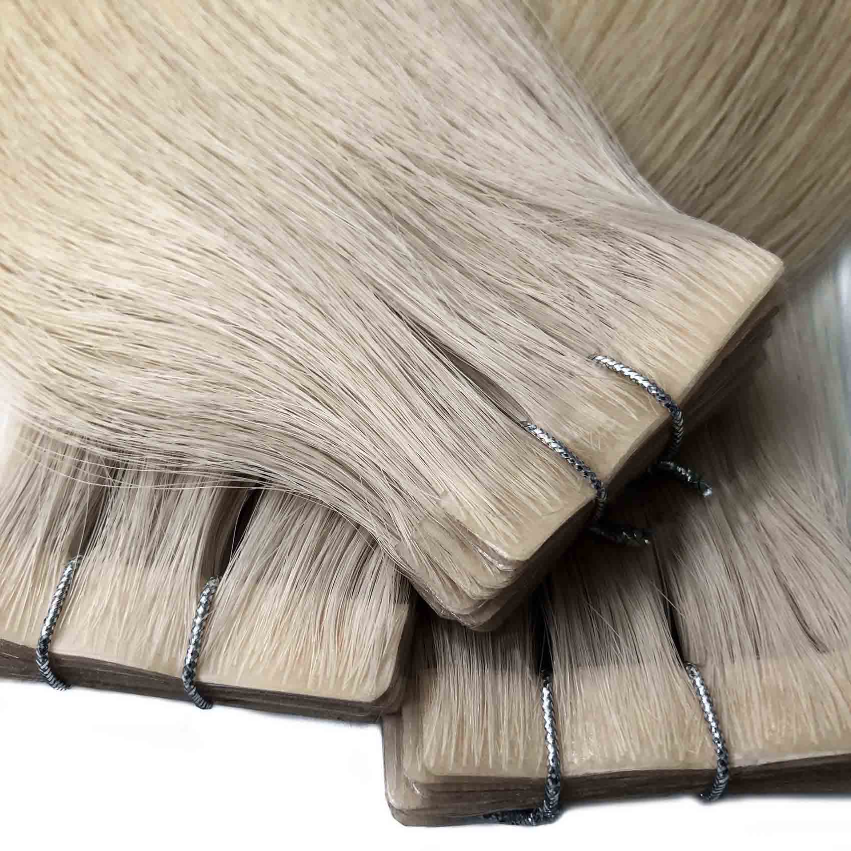 #M18/60B Scandinavian Blonde Secret Tape In Hair Extensions - Image 2
