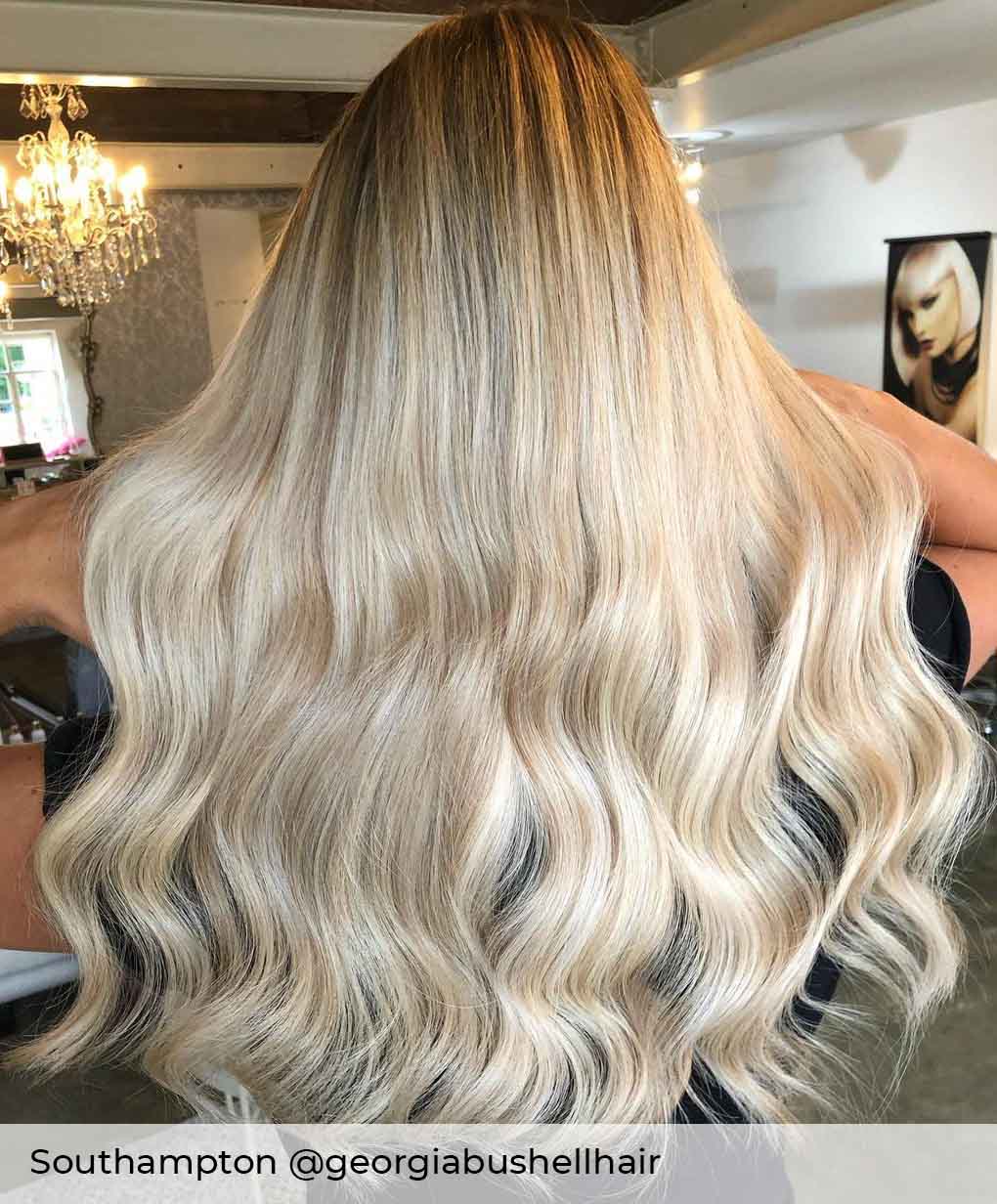 #P18/22 Malibu Sunset Tape Weft Hair Extensions - Image 2