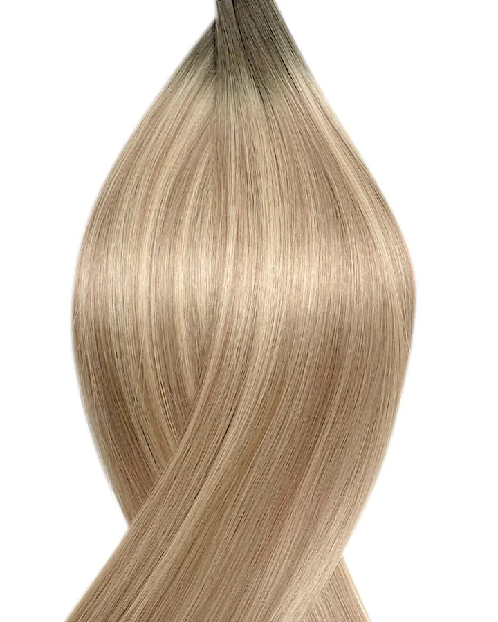 #T7P18/22 Vanilla Latte Tape In Hair Extensions